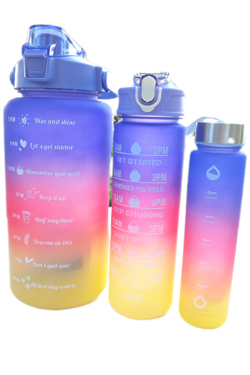 قمقمه 3 تیکه اکرولیک بنفش