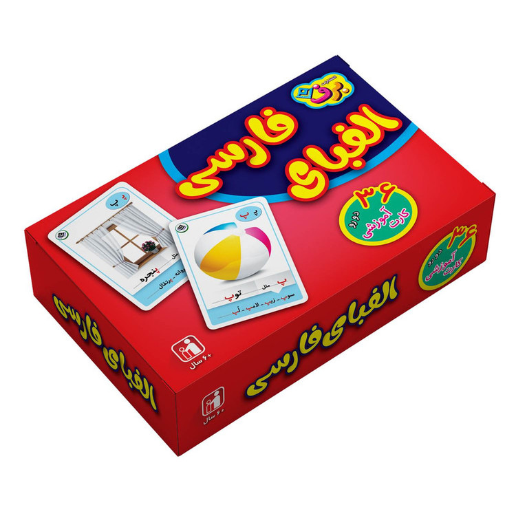 فلش کارت الفبای برف