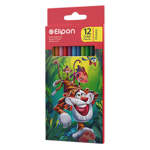 مداد رنگی 12 الیپون